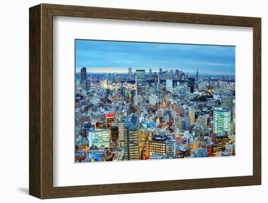 Skyline of Tokyo, Japan towards Shinjuku-SeanPavonePhoto-Framed Photographic Print