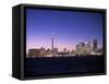 Skyline of Toronto, Ontario, Canada-Walter Bibikow-Framed Stretched Canvas