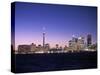 Skyline of Toronto, Ontario, Canada-Walter Bibikow-Stretched Canvas