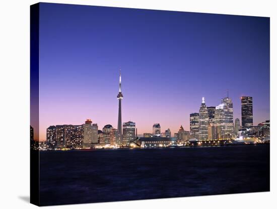 Skyline of Toronto, Ontario, Canada-Walter Bibikow-Stretched Canvas