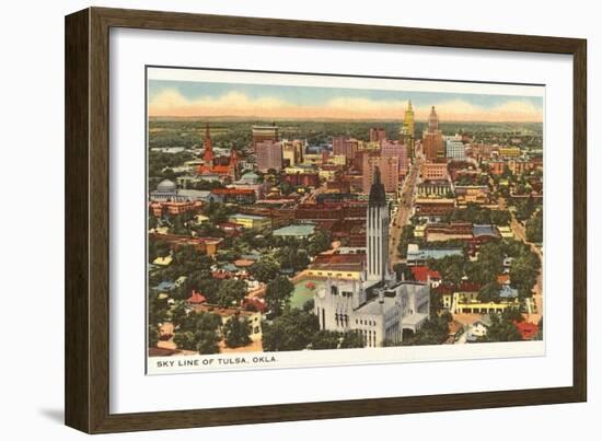 Skyline of Tulsa, Oklahoma-null-Framed Art Print