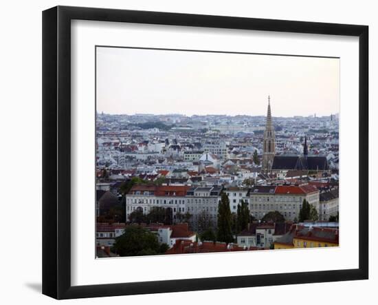 Skyline of Vienna from the Riesenrad Giant Wheel at Prater Amusment Park, Vienna, Austria-Levy Yadid-Framed Photographic Print