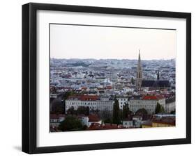 Skyline of Vienna from the Riesenrad Giant Wheel at Prater Amusment Park, Vienna, Austria-Levy Yadid-Framed Photographic Print