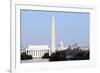 Skyline of Washington DC in Winter, including the Lincoln Memorial, the Washington Monument, and Th-1photo-Framed Photographic Print