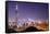 Skyline of Xinyi District in Downtown Taipei, Taiwan.-SeanPavonePhoto-Framed Stretched Canvas