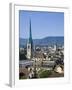 Skyline of Zurich, Switzerland-Doug Pearson-Framed Photographic Print