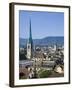 Skyline of Zurich, Switzerland-Doug Pearson-Framed Photographic Print
