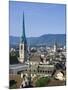 Skyline of Zurich, Switzerland-Doug Pearson-Mounted Photographic Print