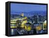 Skyline of Zurich, Switzerland-Jon Arnold-Framed Stretched Canvas