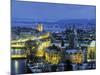 Skyline of Zurich, Switzerland-Jon Arnold-Mounted Photographic Print