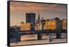 Skyline over the Moscow River-Jon Hicks-Framed Stretched Canvas