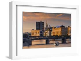 Skyline over the Moscow River-Jon Hicks-Framed Photographic Print