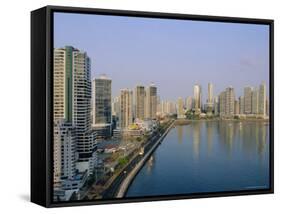 Skyline, Panama City, Panama, Central America-Bruno Morandi-Framed Stretched Canvas