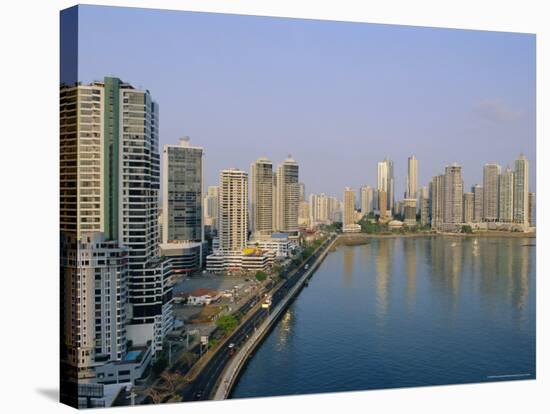Skyline, Panama City, Panama, Central America-Bruno Morandi-Stretched Canvas