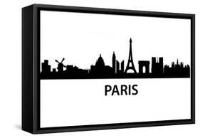 Skyline Paris-unkreatives-Framed Stretched Canvas