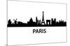 Skyline Paris-unkreatives-Mounted Premium Giclee Print