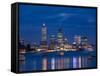 Skyline, Perth, Western Australia, Australia-Peter Adams-Framed Stretched Canvas