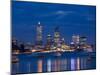 Skyline, Perth, Western Australia, Australia-Peter Adams-Mounted Photographic Print