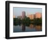 Skyline Reflection in the Connecticut River, Hartford, Connecticut-Jerry & Marcy Monkman-Framed Photographic Print