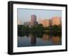 Skyline Reflection in the Connecticut River, Hartford, Connecticut-Jerry & Marcy Monkman-Framed Photographic Print