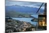 Skyline Restaurant with Lake Wakatipu and the Remarkables at Dusk, Queenstown, Otago-Stuart Black-Mounted Photographic Print