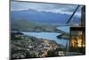 Skyline Restaurant with Lake Wakatipu and the Remarkables at Dusk, Queenstown, Otago-Stuart Black-Mounted Photographic Print