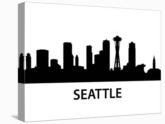 Skyline Seattle-unkreatives-Stretched Canvas