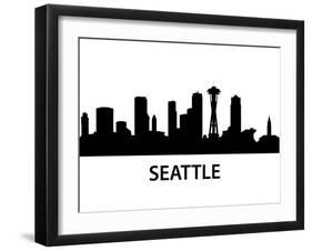 Skyline Seattle-unkreatives-Framed Art Print