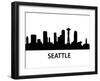 Skyline Seattle-unkreatives-Framed Art Print