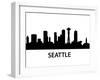 Skyline Seattle-unkreatives-Framed Art Print