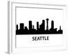 Skyline Seattle-unkreatives-Framed Art Print