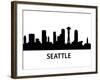 Skyline Seattle-unkreatives-Framed Art Print