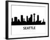 Skyline Seattle-unkreatives-Framed Art Print