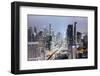 Skyline Showing the Skytrain and City Centre around Sukhumvit Road and Chit Lom, Bangkok, Thailand-Alex Robinson-Framed Photographic Print