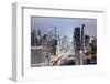 Skyline Showing the Skytrain and City Centre around Sukhumvit Road and Chit Lom, Bangkok, Thailand-Alex Robinson-Framed Photographic Print