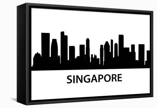 Skyline Singapore-unkreatives-Framed Stretched Canvas