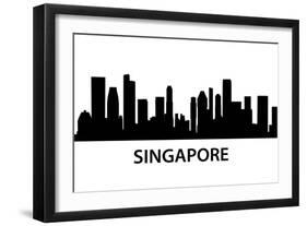 Skyline Singapore-unkreatives-Framed Art Print