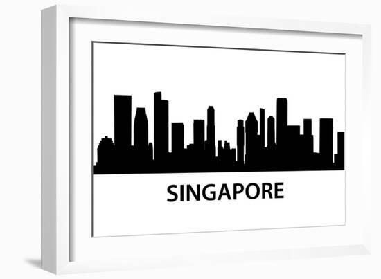 Skyline Singapore-unkreatives-Framed Art Print