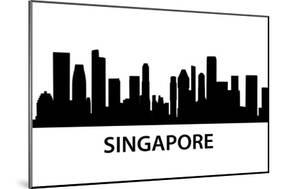 Skyline Singapore-unkreatives-Mounted Art Print