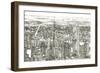 Skyline Sketch I-Melissa Wang-Framed Premium Giclee Print