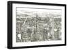 Skyline Sketch I-Melissa Wang-Framed Premium Giclee Print