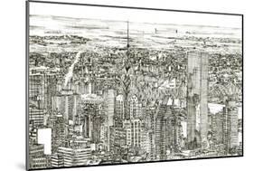 Skyline Sketch I-Melissa Wang-Mounted Art Print