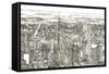 Skyline Sketch I-Melissa Wang-Framed Stretched Canvas