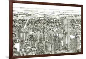 Skyline Sketch I-Melissa Wang-Framed Art Print