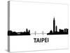 Skyline Taipei-unkreatives-Stretched Canvas