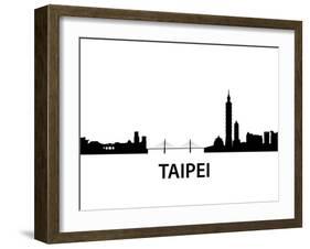 Skyline Taipei-unkreatives-Framed Art Print