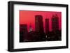 Skyline view at sunset of the state capital of Atlanta, Georgia-null-Framed Photographic Print