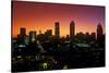 Skyline view at sunset of the state capital of Atlanta, Georgia-null-Stretched Canvas