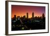 Skyline view at sunset of the state capital of Atlanta, Georgia-null-Framed Photographic Print