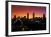 Skyline view at sunset of the state capital of Atlanta, Georgia-null-Framed Photographic Print